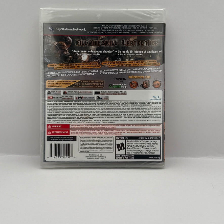 Bulletstorm Limited Edition - PS3 - New Sealed
