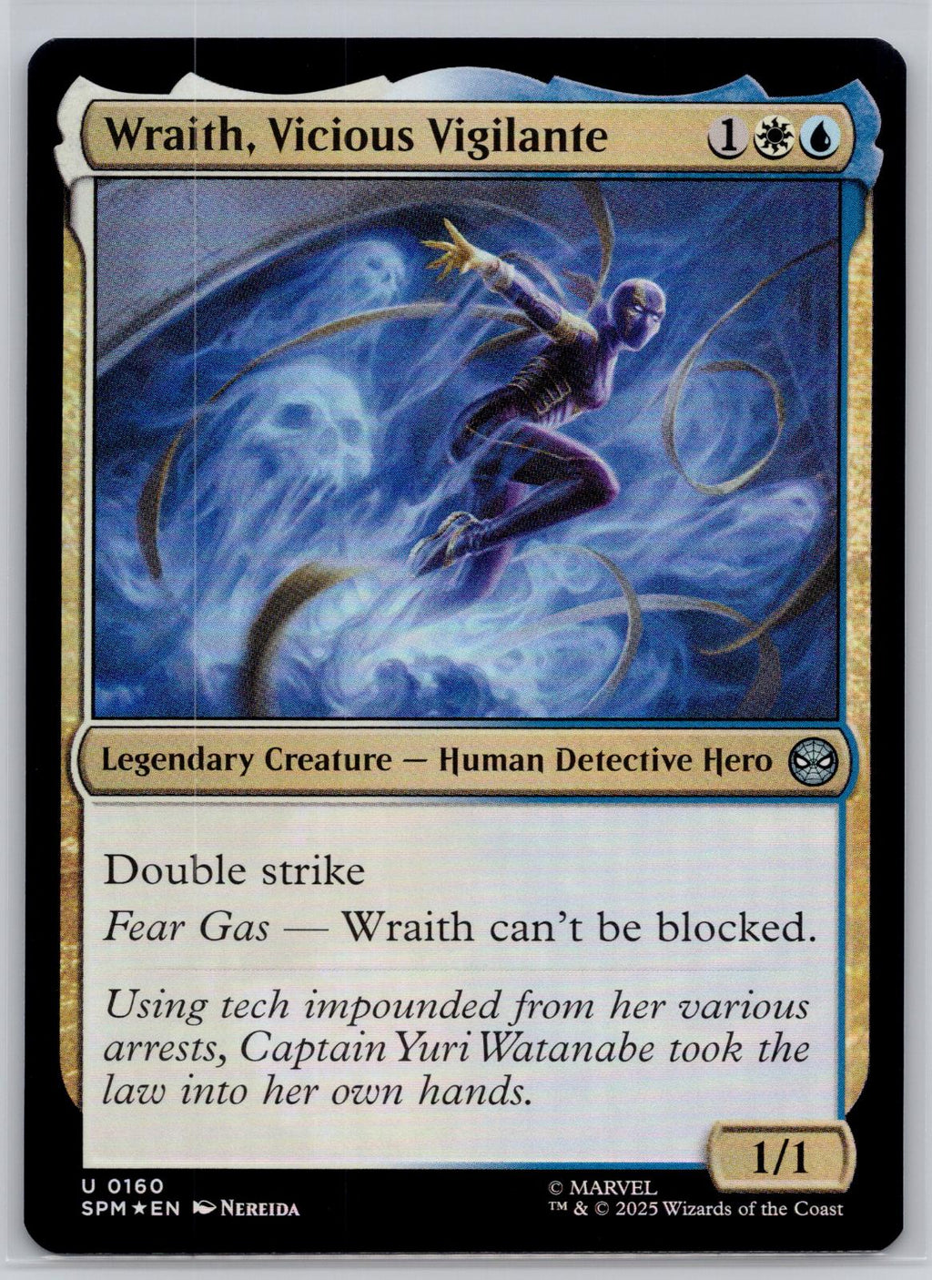 Wraith, Vicious Vigilante Marvel's Spider-Man Magic: The Gathering Foil NM