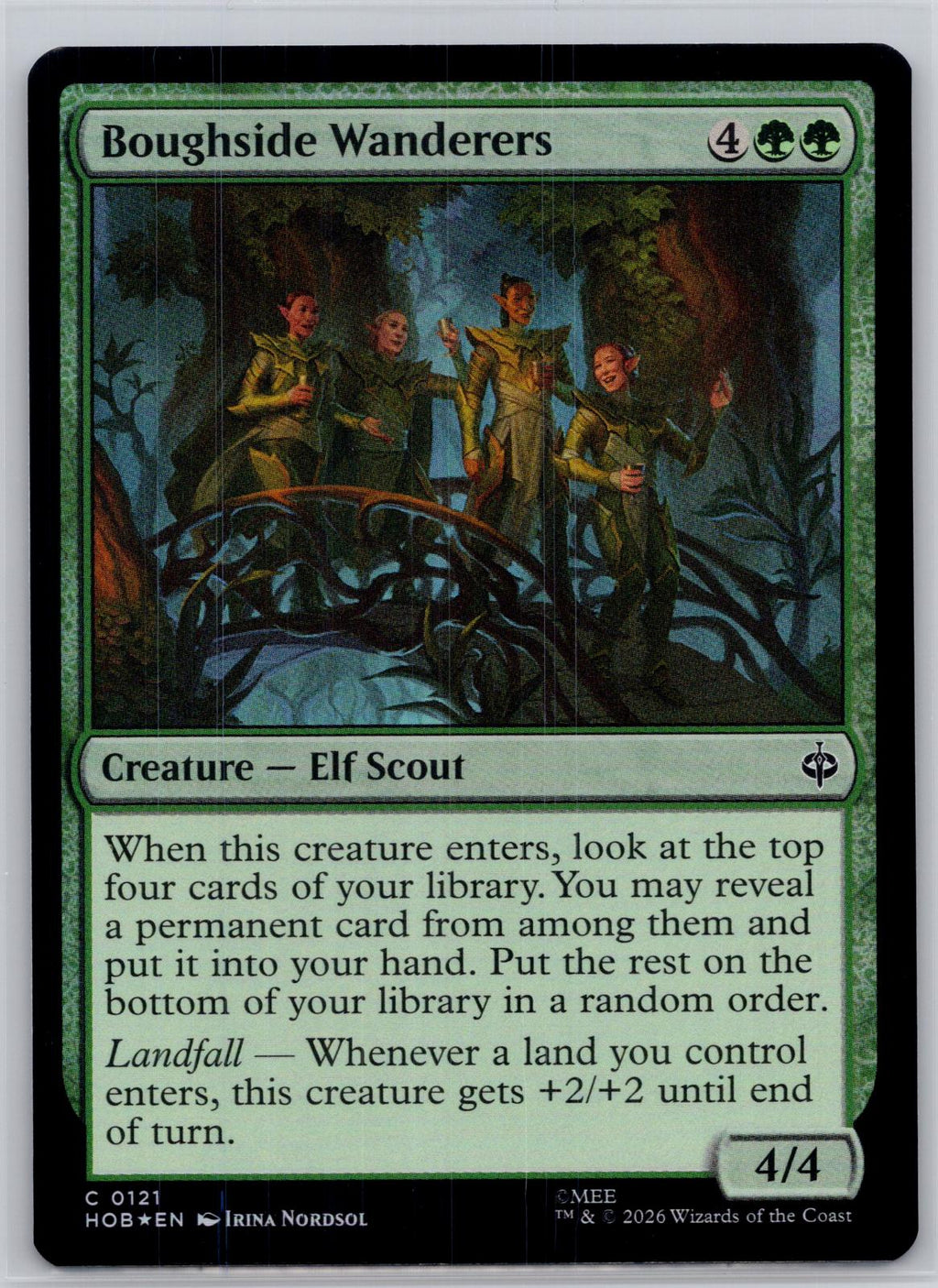 Boughside Wanderers The Hobbit Magic: The Gathering Foil Near Mint