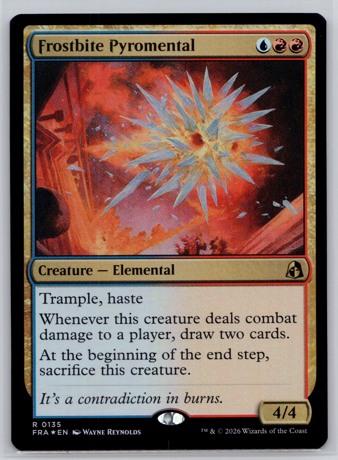 Frostbite Pyromental Reality Fracture Magic: The Gathering Foil Near Mint