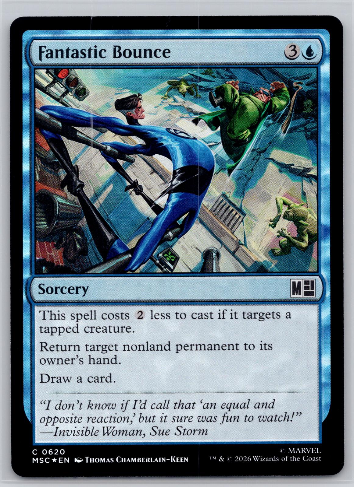 Fantastic Bounce Commander: Marvel Super Heroes Magic: The Gathering Foil NM