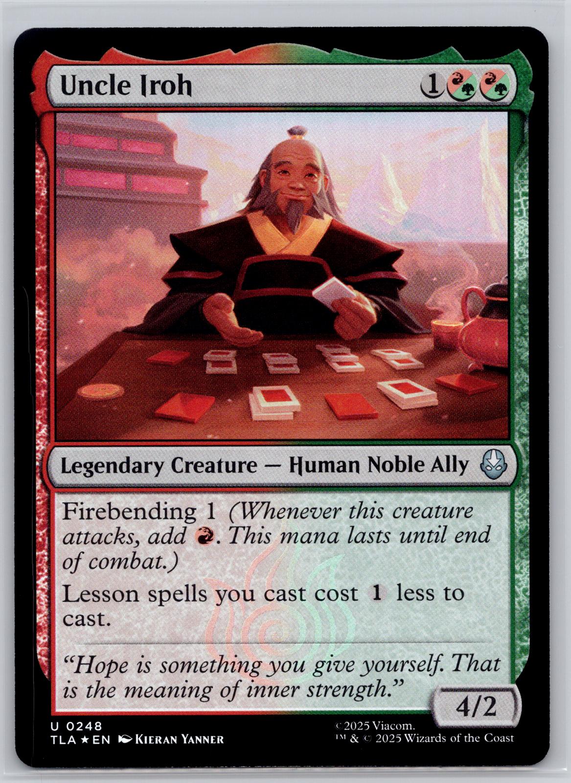 Uncle Iroh Avatar: The Last Airbender Magic: The Gathering Foil Near Mint