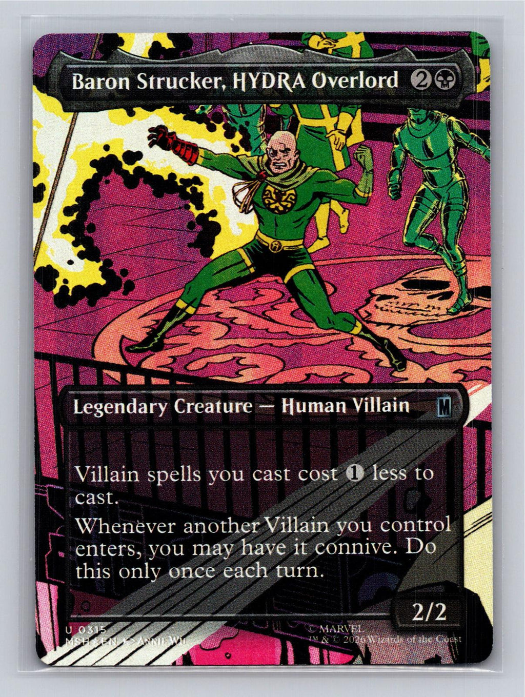Baron Strucker, HYDRA Overlord (Borderless) (0315) Marvel Super Heroes Foil NM