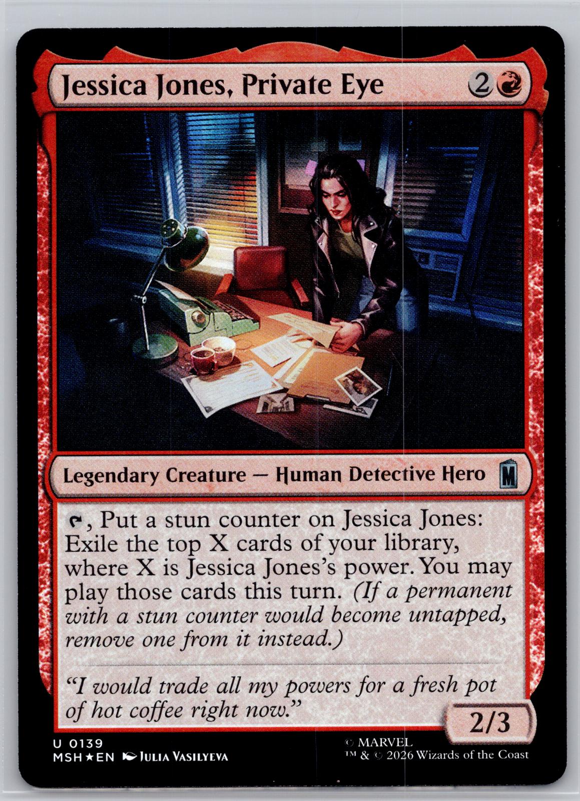 Jessica Jones, Private Eye Marvel Super Heroes Magic: The Gathering Foil NM