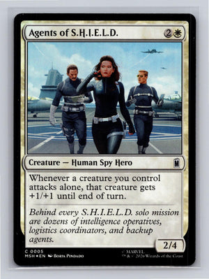 Agents of S.H.I.E.L.D. Marvel Super Heroes Magic: The Gathering Foil Near Mint