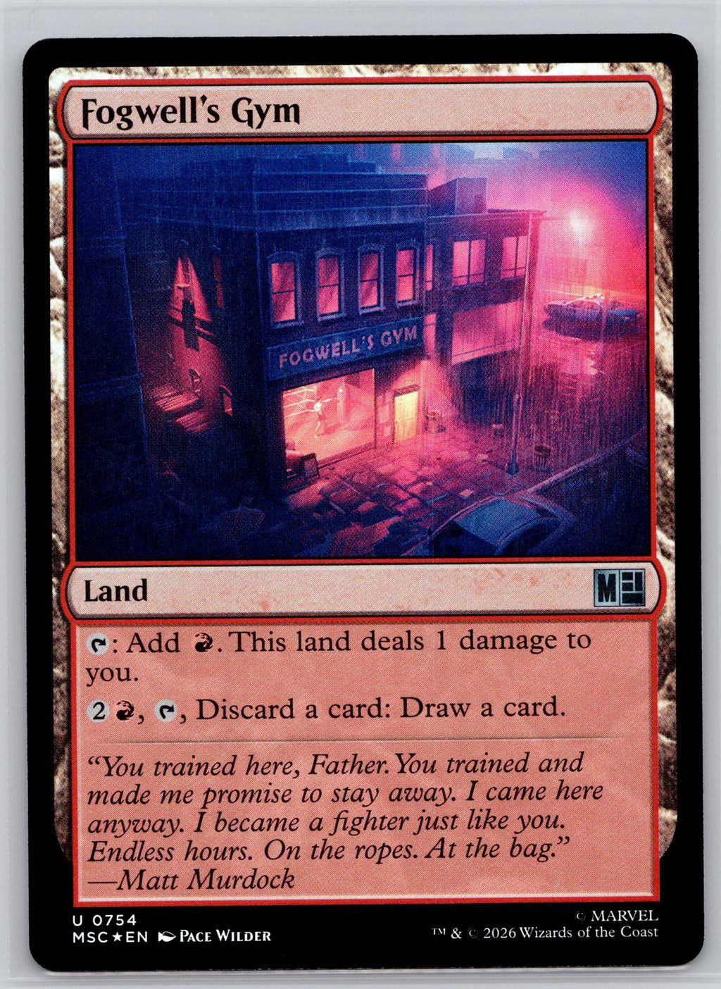 Fogwell's Gym Commander: Marvel Super Heroes Magic: The Gathering Foil Near Mint