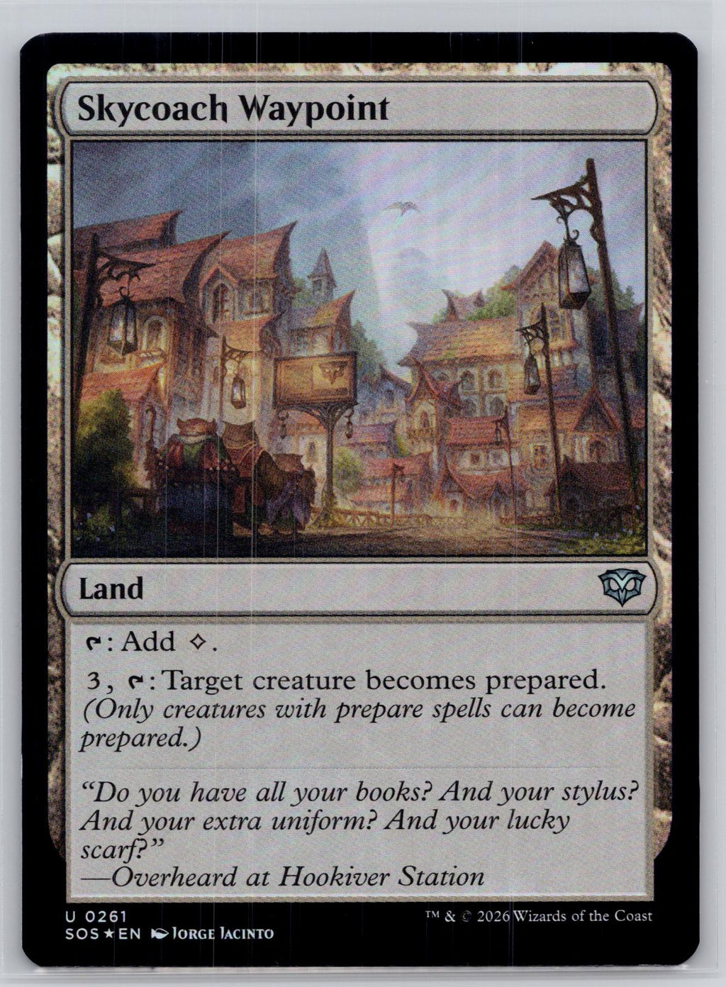 Skycoach Waypoint Secrets of Strixhaven Magic: The Gathering Foil Near Mint