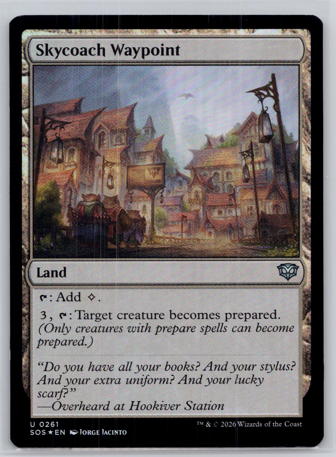 Skycoach Waypoint Secrets of Strixhaven Magic: The Gathering Foil Near Mint