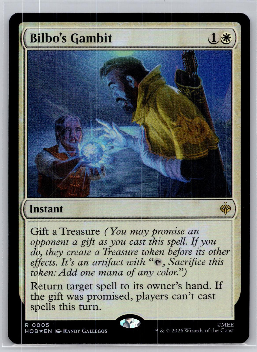 Bilbo's Gambit The Hobbit Magic: The Gathering Foil Near Mint