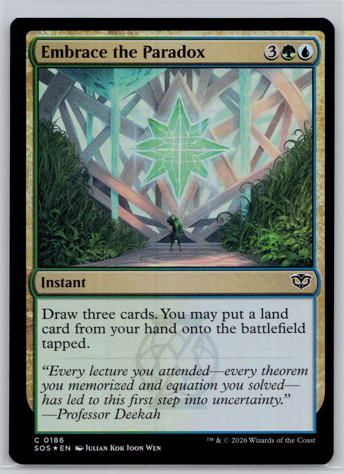 Embrace the Paradox Secrets of Strixhaven Magic: The Gathering Foil Near Mint