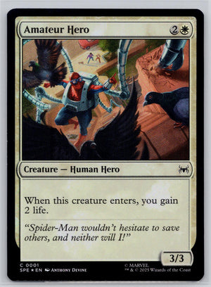 Amateur Hero Marvel's Spider-Man: Eternal-Legal Magic: The Gathering Foil NM