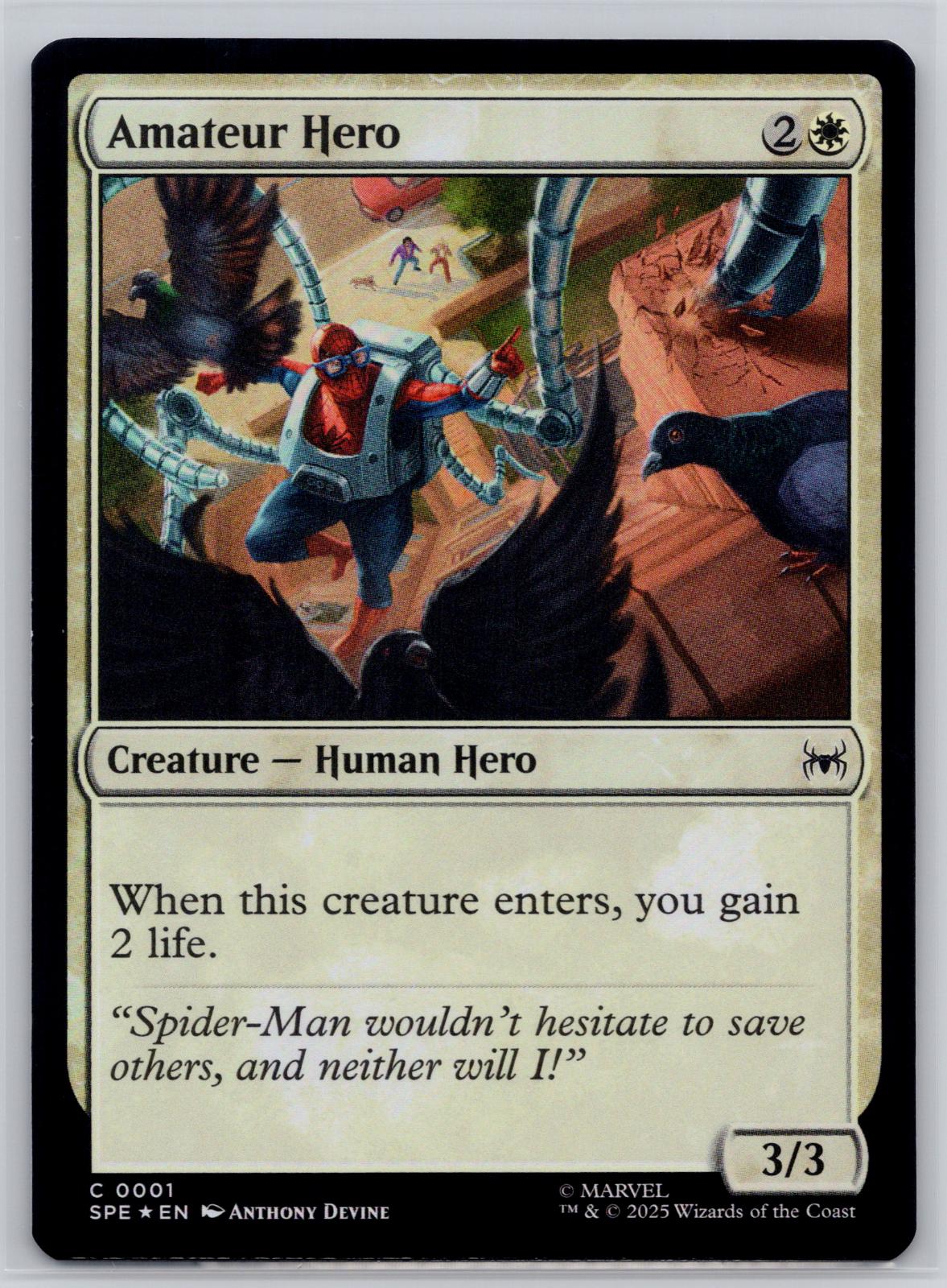 Amateur Hero Marvel's Spider-Man: Eternal-Legal Magic: The Gathering Foil NM