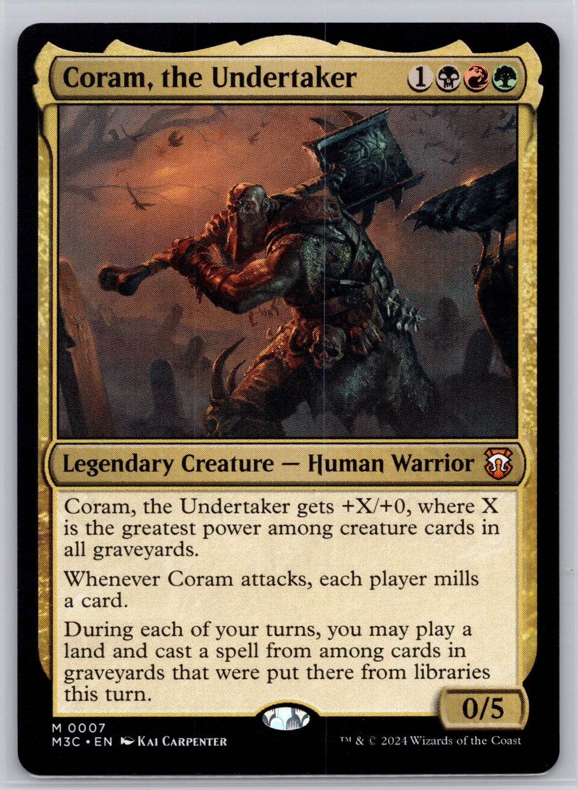 Coram, the Undertaker Commander: Modern Horizons 3 Magic: The Gathering NM