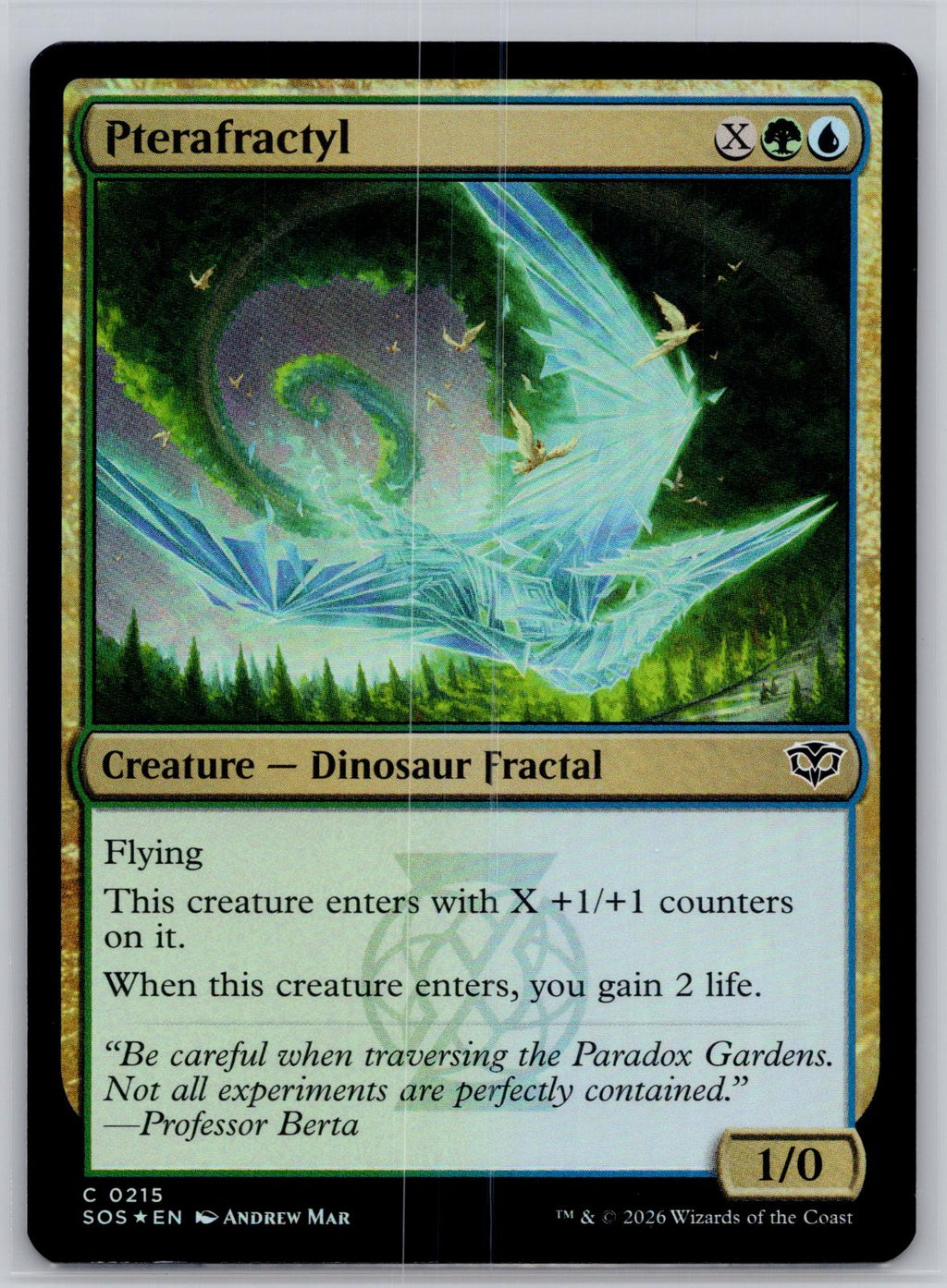 Pterafractyl Secrets of Strixhaven Magic: The Gathering Foil Near Mint