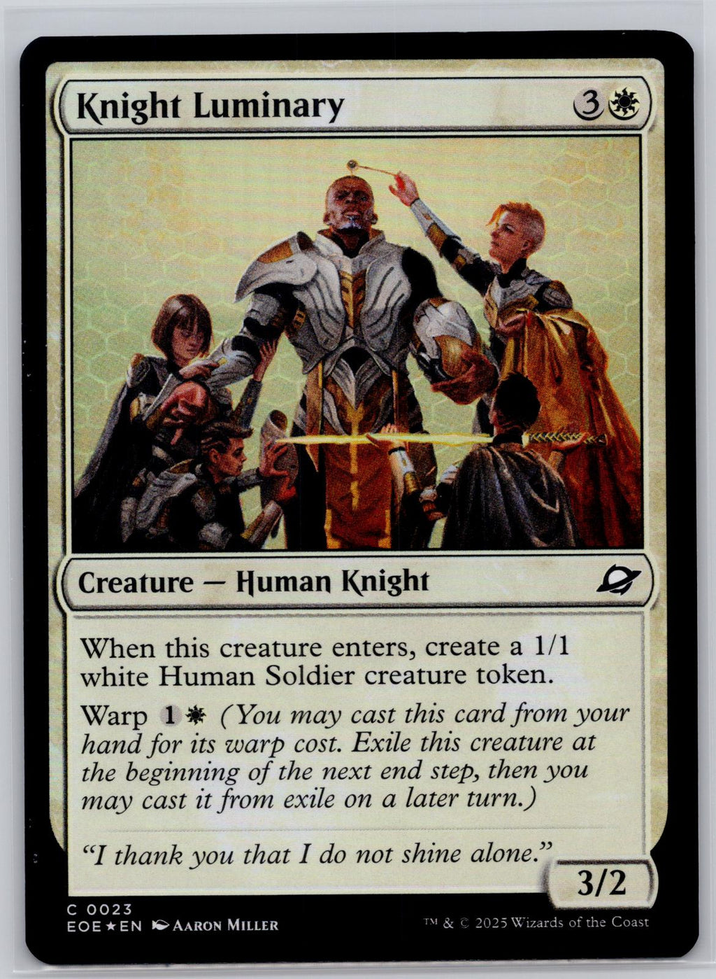 Knight Luminary Edge of Eternities Magic: The Gathering Foil Near Mint