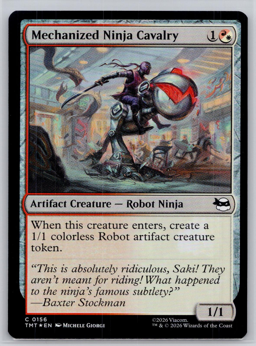Mechanized Ninja Cavalry Teenage Mutant Ninja Turtles M:TG Foil NM