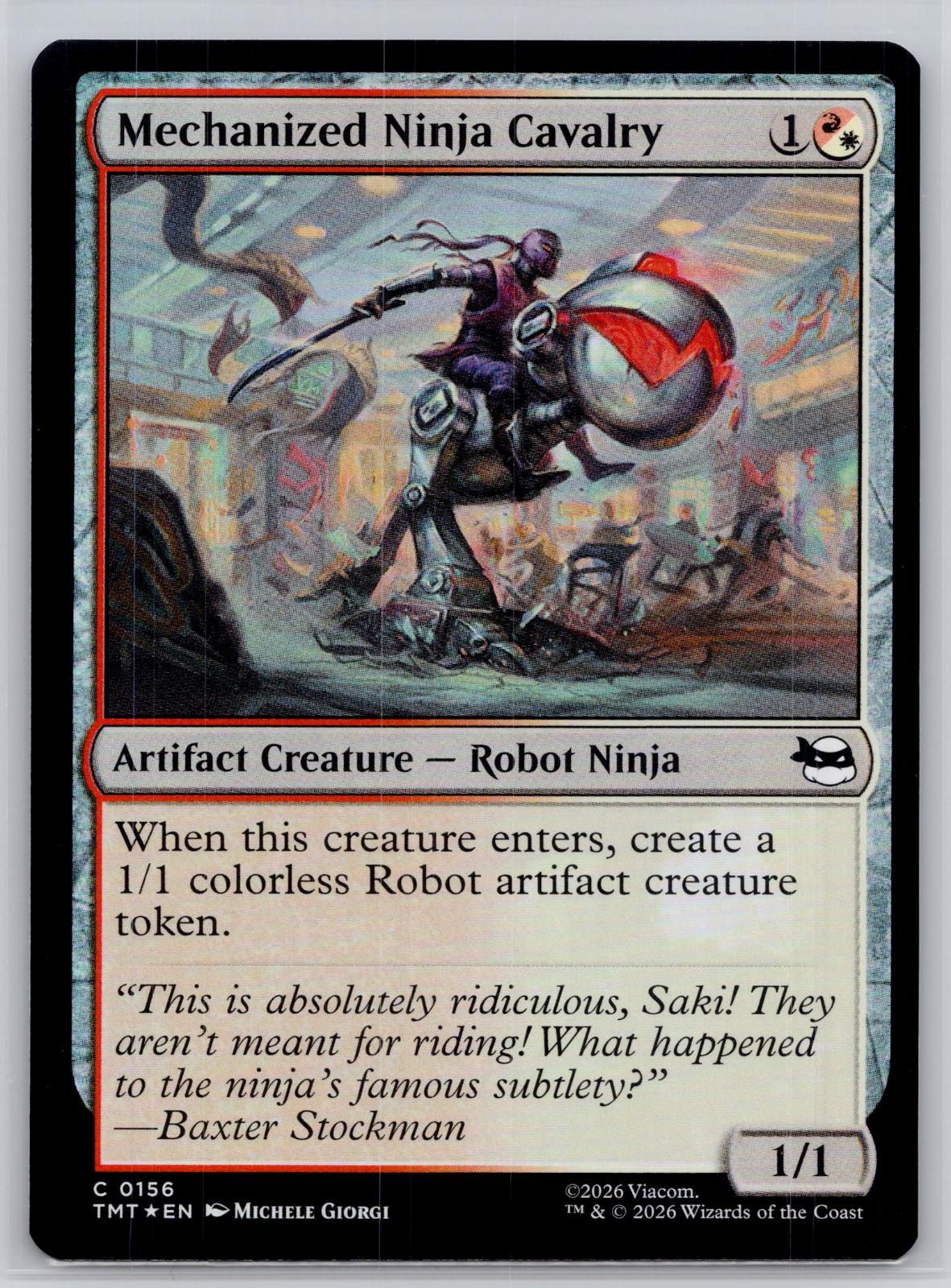 Mechanized Ninja Cavalry Teenage Mutant Ninja Turtles M:TG Foil NM