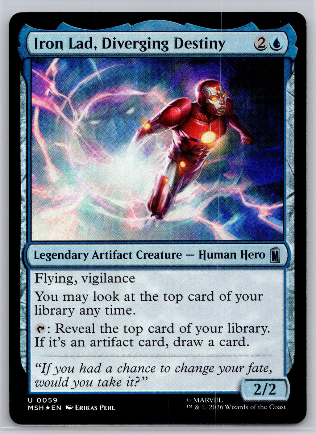 Iron Lad, Diverging Destiny Marvel Super Heroes Magic: The Gathering Foil NM