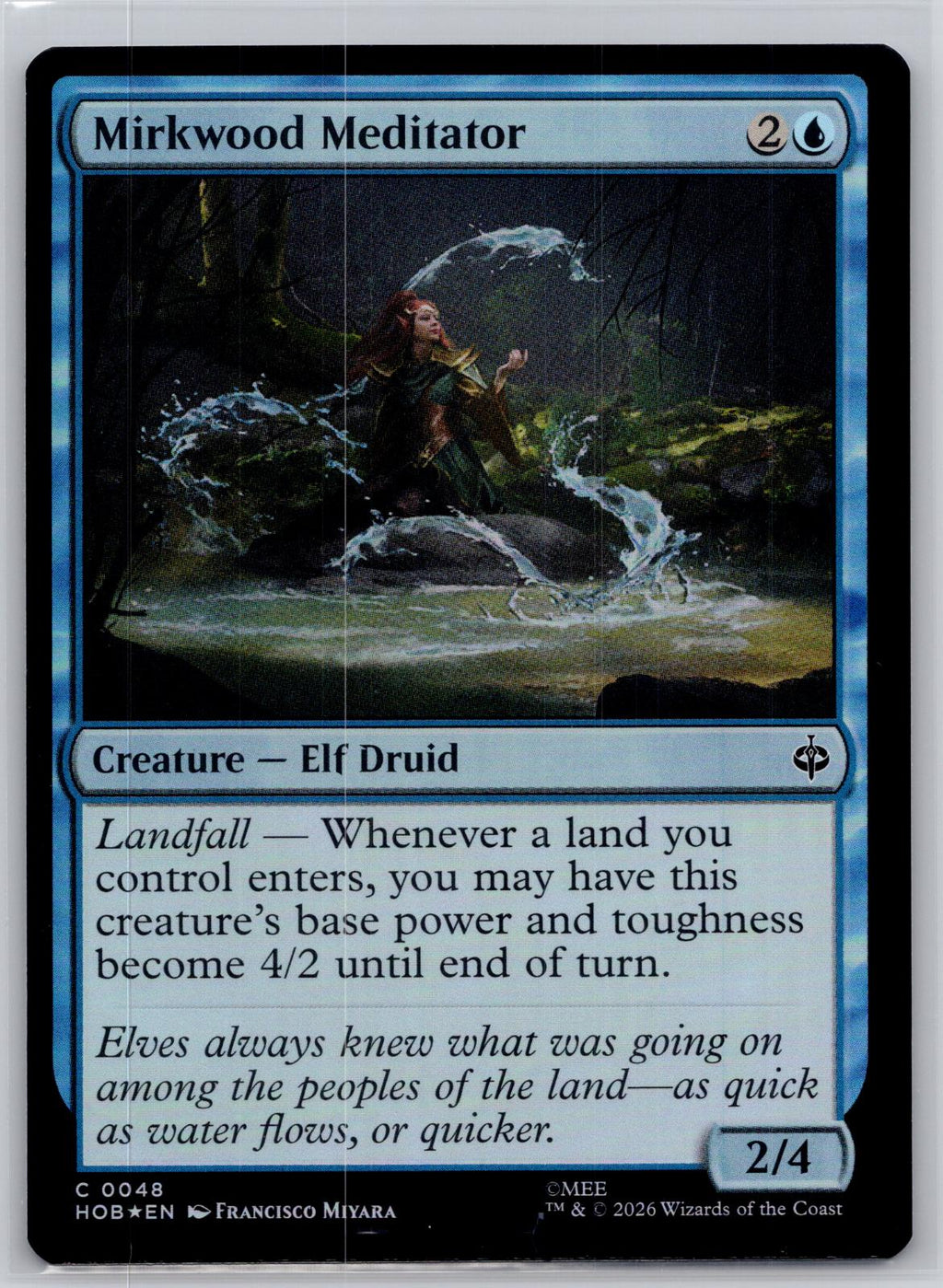 Mirkwood Meditator The Hobbit Magic: The Gathering Foil Near Mint