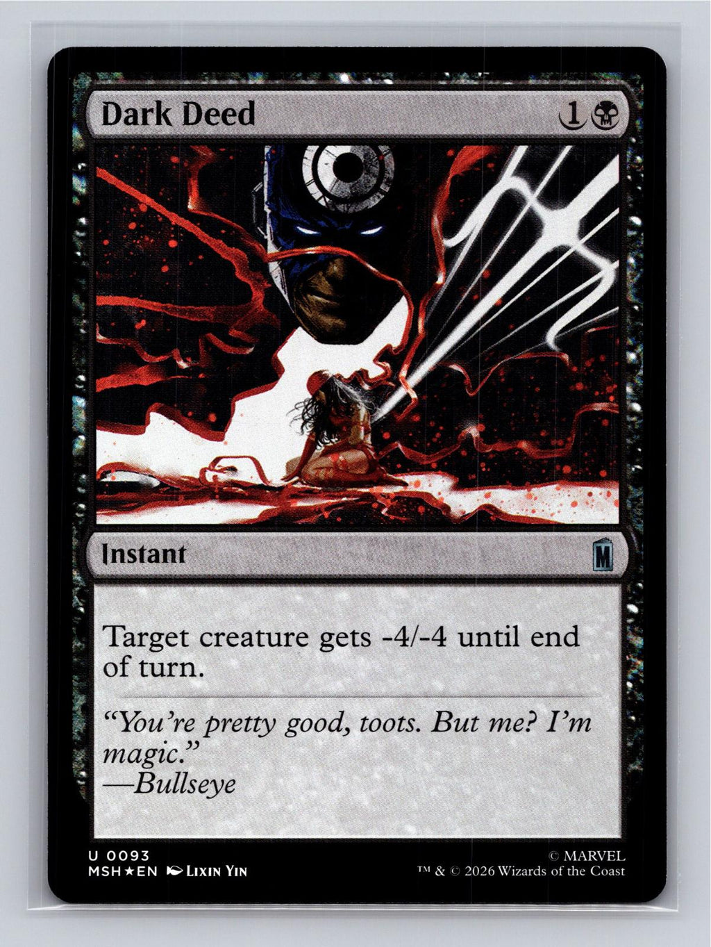 Dark Deed Marvel Super Heroes Magic: The Gathering Foil Near Mint