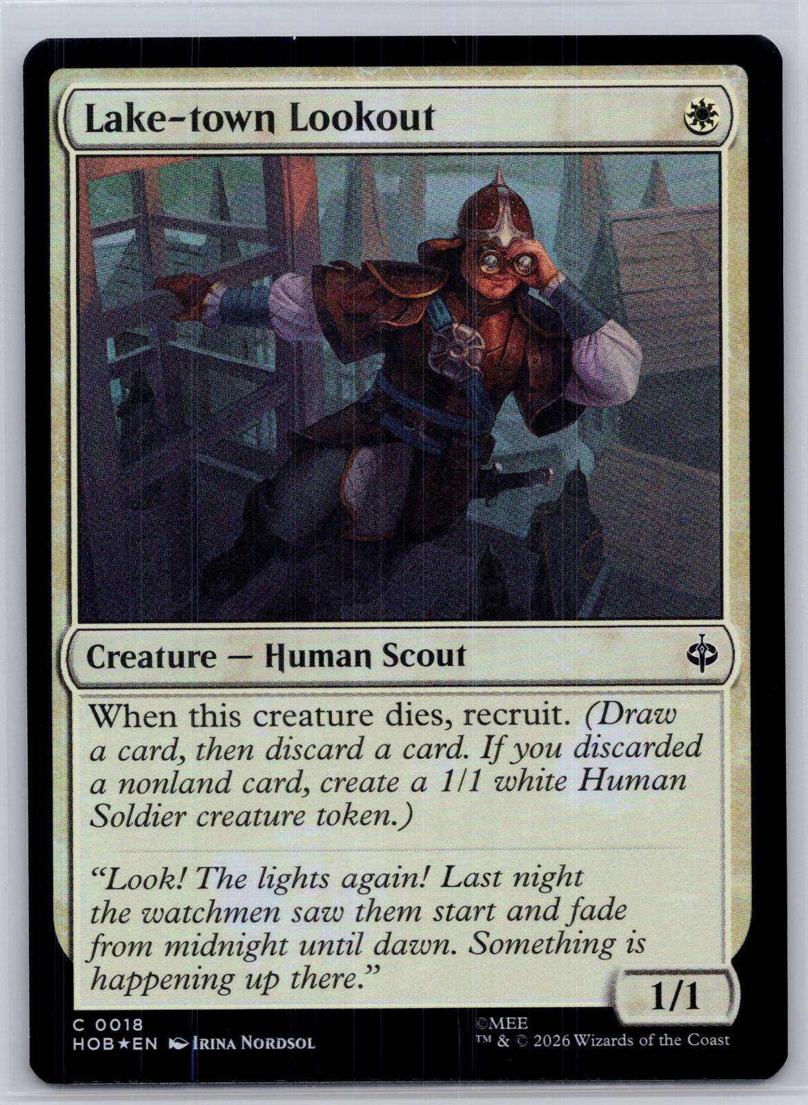 Lake-town Lookout The Hobbit Magic: The Gathering Foil Near Mint