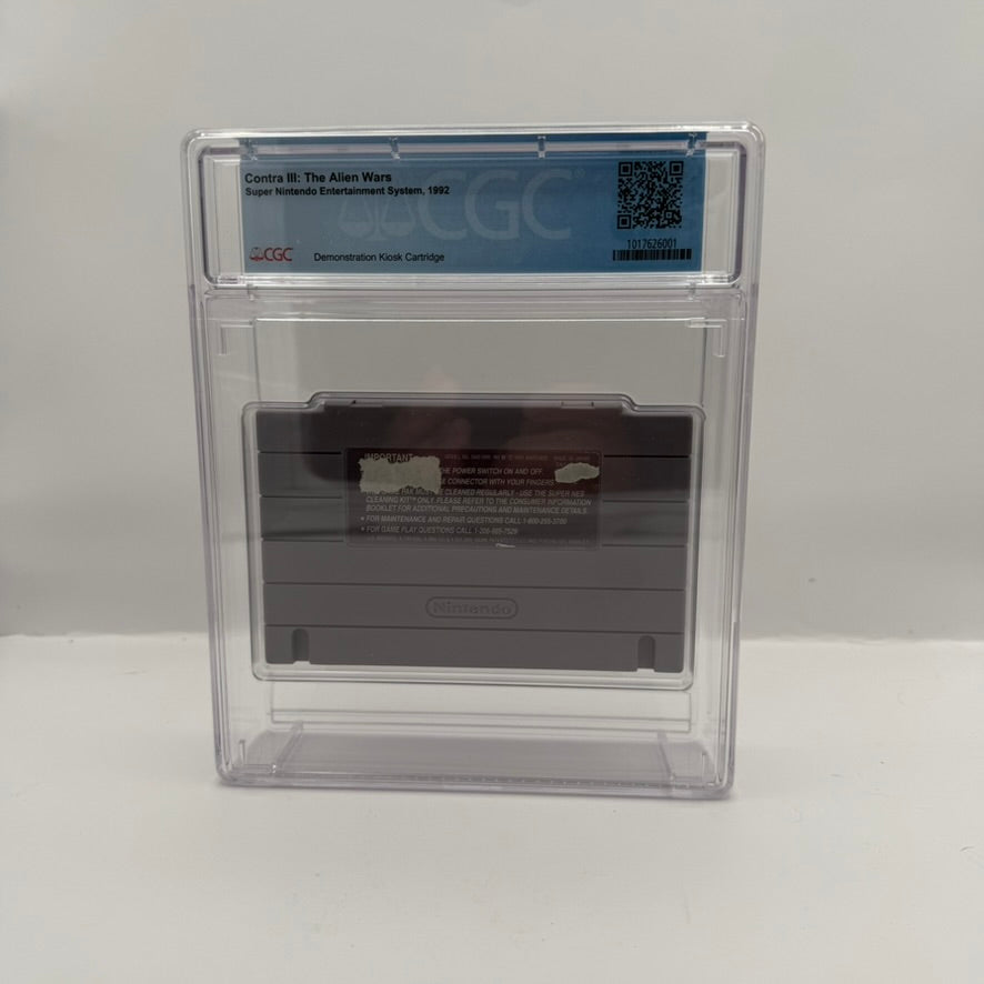 Contra III: The Alien Wars (Not for Resale / Demo) - CGC 6.5 - SNES