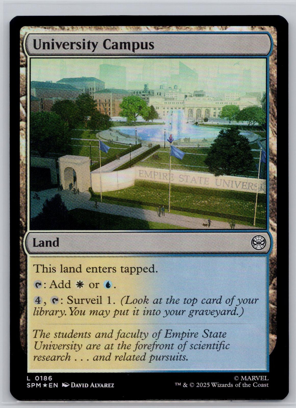 University Campus Marvel's Spider-Man Magic: The Gathering Foil Near Mint