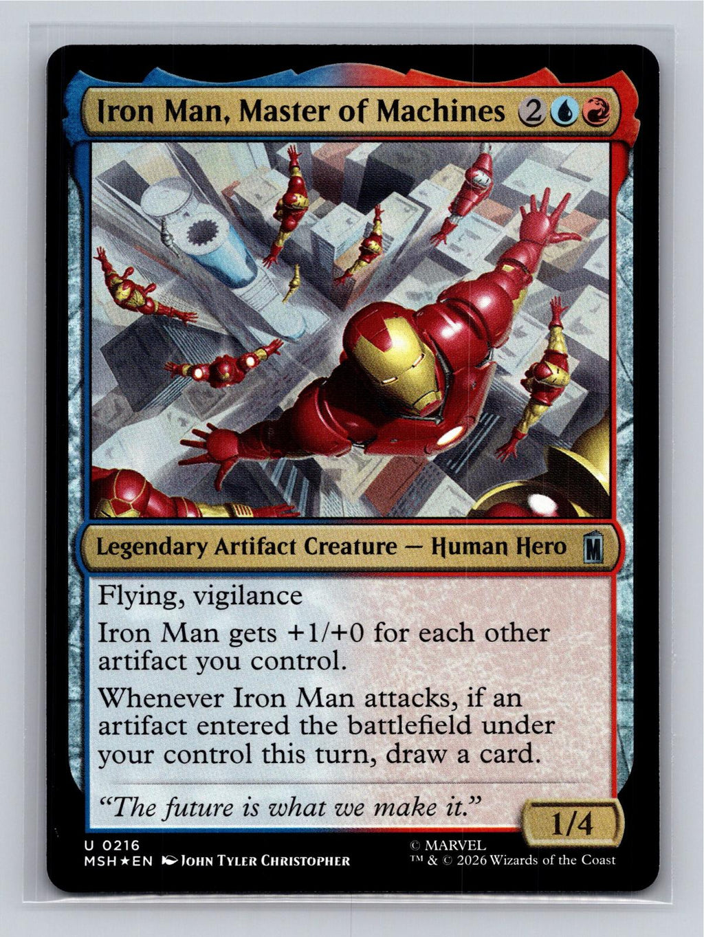 Iron Man, Master of Machines Marvel Super Heroes Magic: The Gathering Foil NM