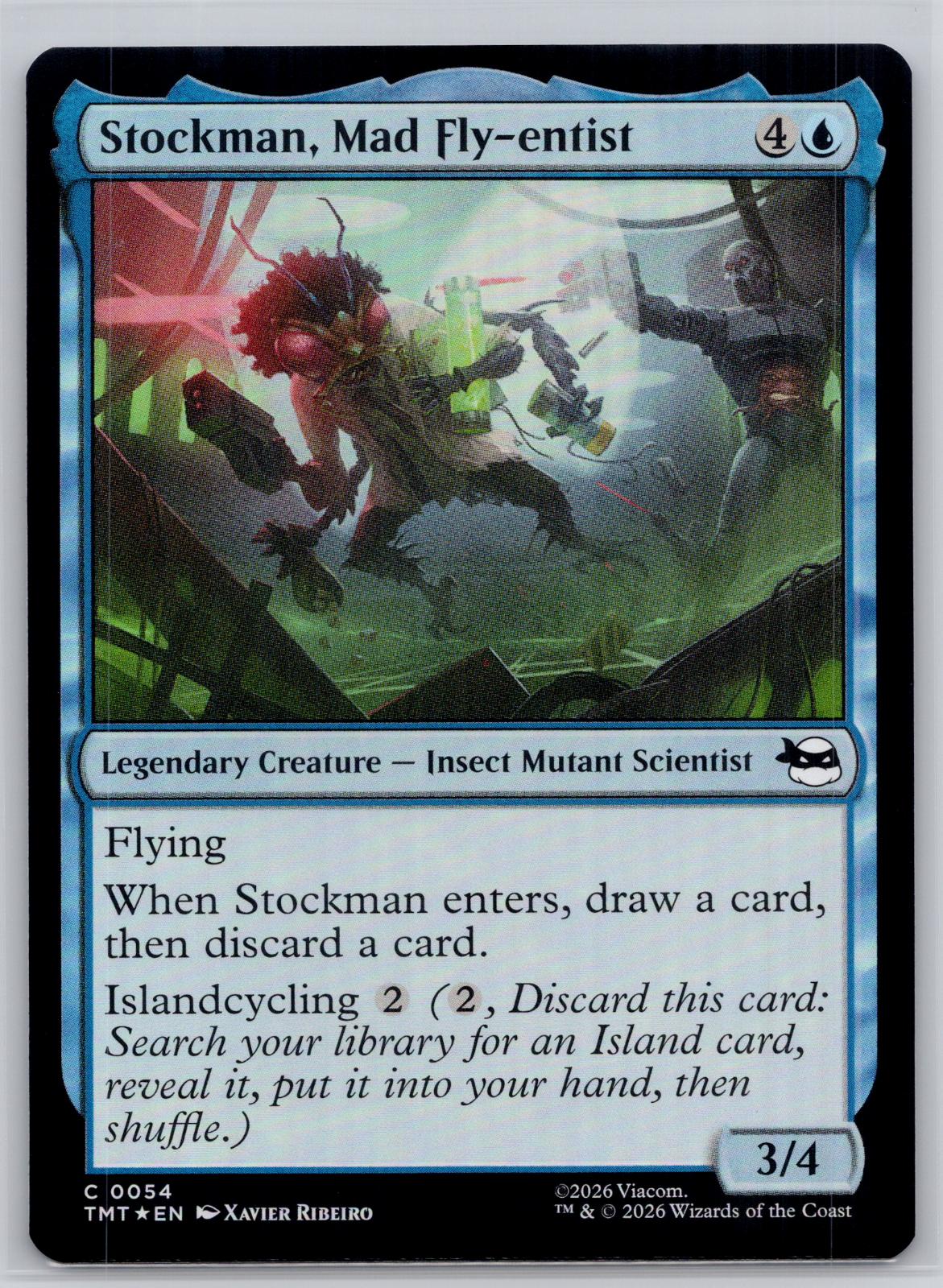 Stockman, Mad Fly-entist Teenage Mutant Ninja Turtles M:TG Foil NM