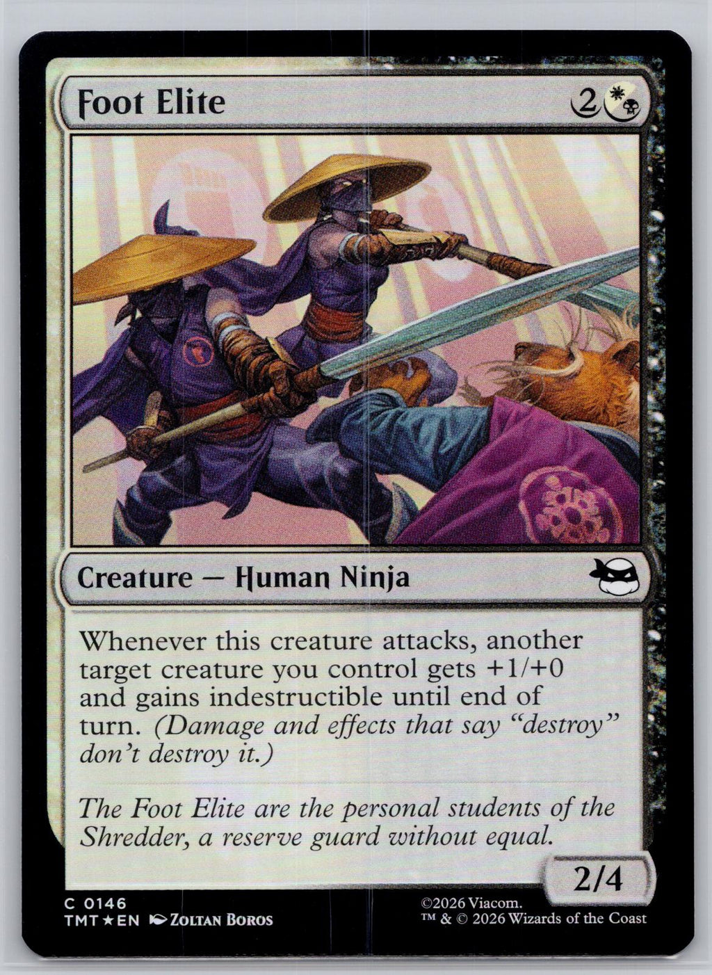 Foot Elite Teenage Mutant Ninja Turtles Magic: The Gathering Foil Near Mint