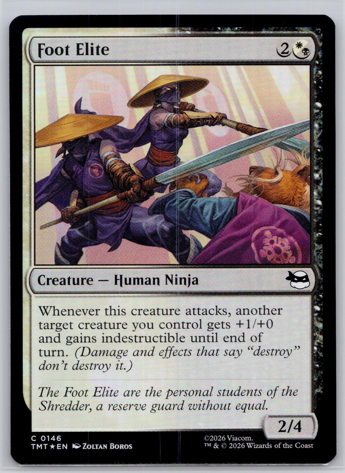Foot Elite Teenage Mutant Ninja Turtles Magic: The Gathering Foil Near Mint