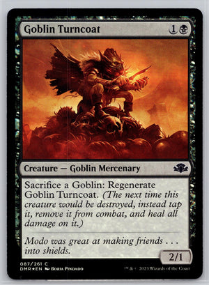 Goblin Turncoat Dominaria Remastered Magic: The Gathering Foil Near Mint