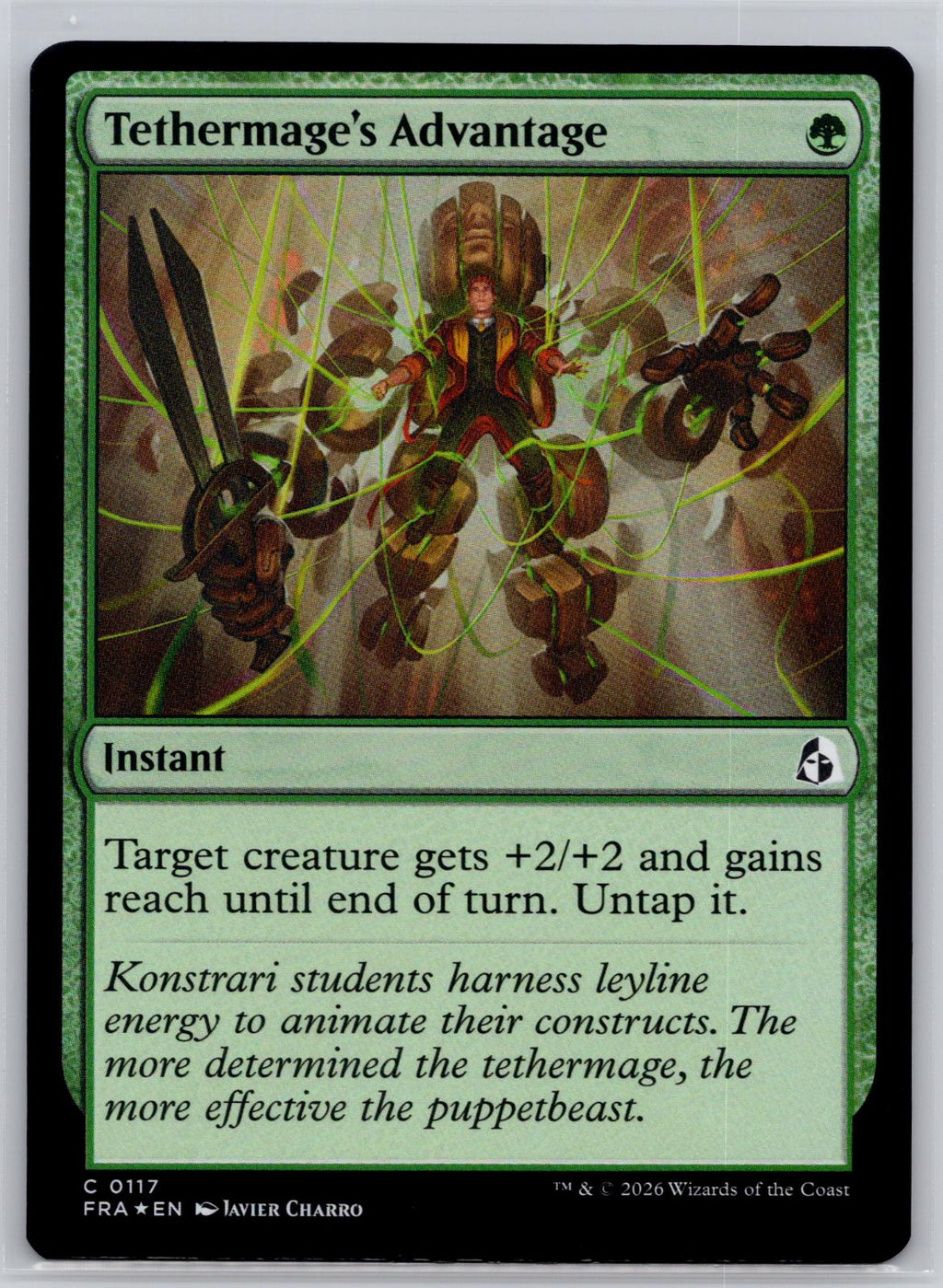 Tethermage's Advantage Reality Fracture Magic: The Gathering Foil Near Mint