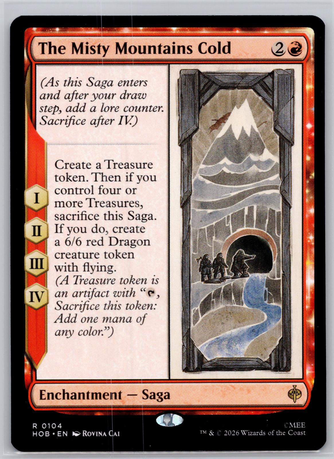 The Misty Mountains Cold The Hobbit Magic: The Gathering Near Mint