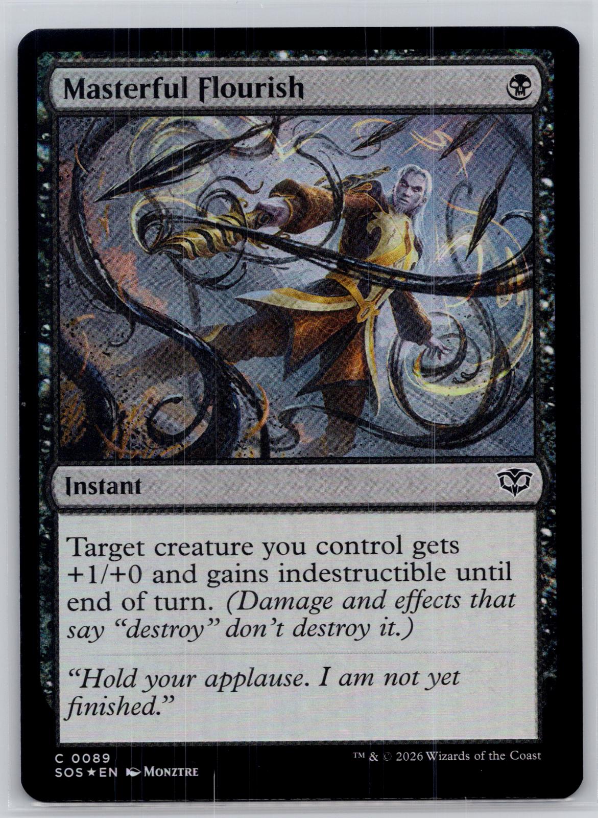 Masterful Flourish Secrets of Strixhaven Magic: The Gathering Foil Near Mint
