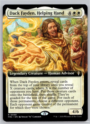 Dack Fayden, Helping Hand (Extended Art) Commander: Reality Fracture M:TG NM