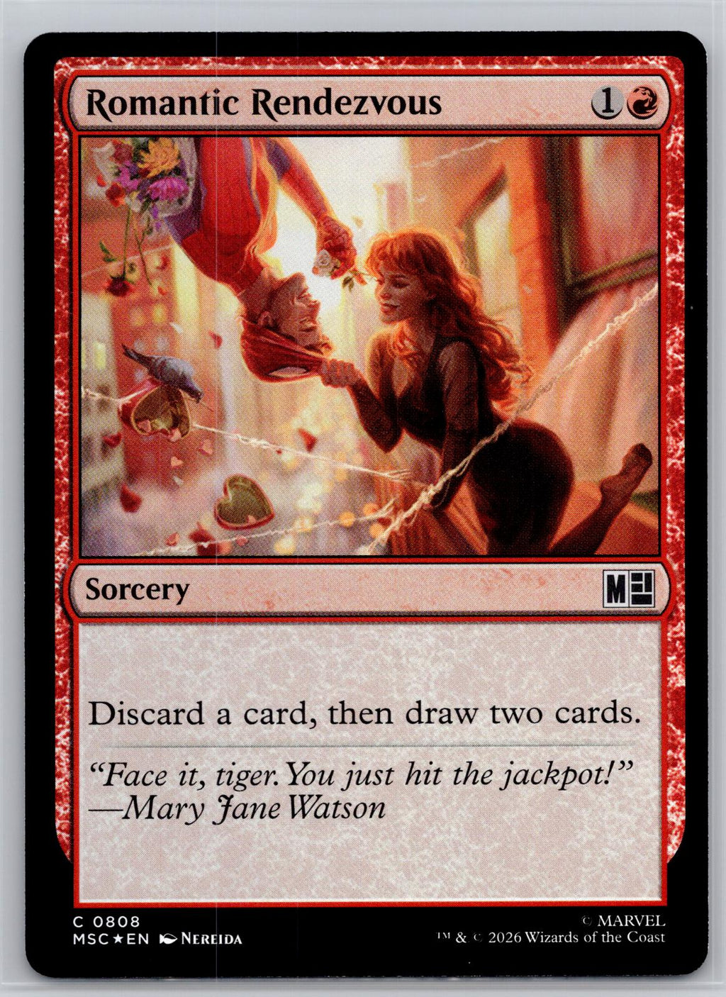 Romantic Rendezvous Commander: Marvel Super Heroes Magic: The Gathering Foil NM