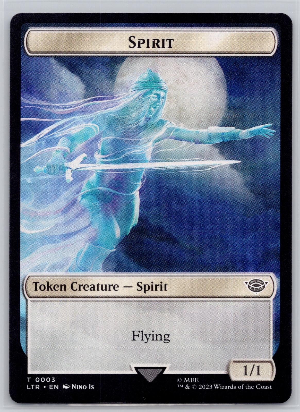 Spirit Token The Lord of the Rings:Tales of Middle-earth Magic: The Gathering NM