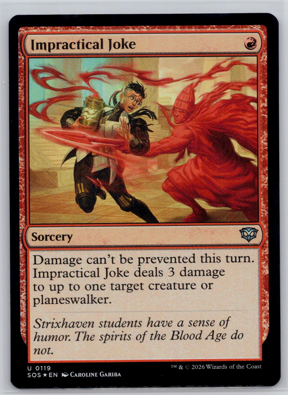 Impractical Joke Secrets of Strixhaven Magic: The Gathering Foil Near Mint