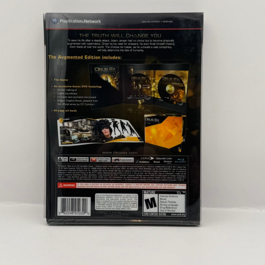 Deus Ex: Human Revolution - Augmented Edition - PS3 - New Sealed
