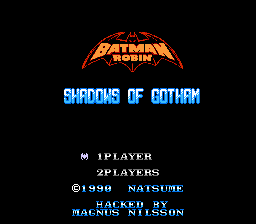 Batman and Robin: Shadows of Gotham - NES