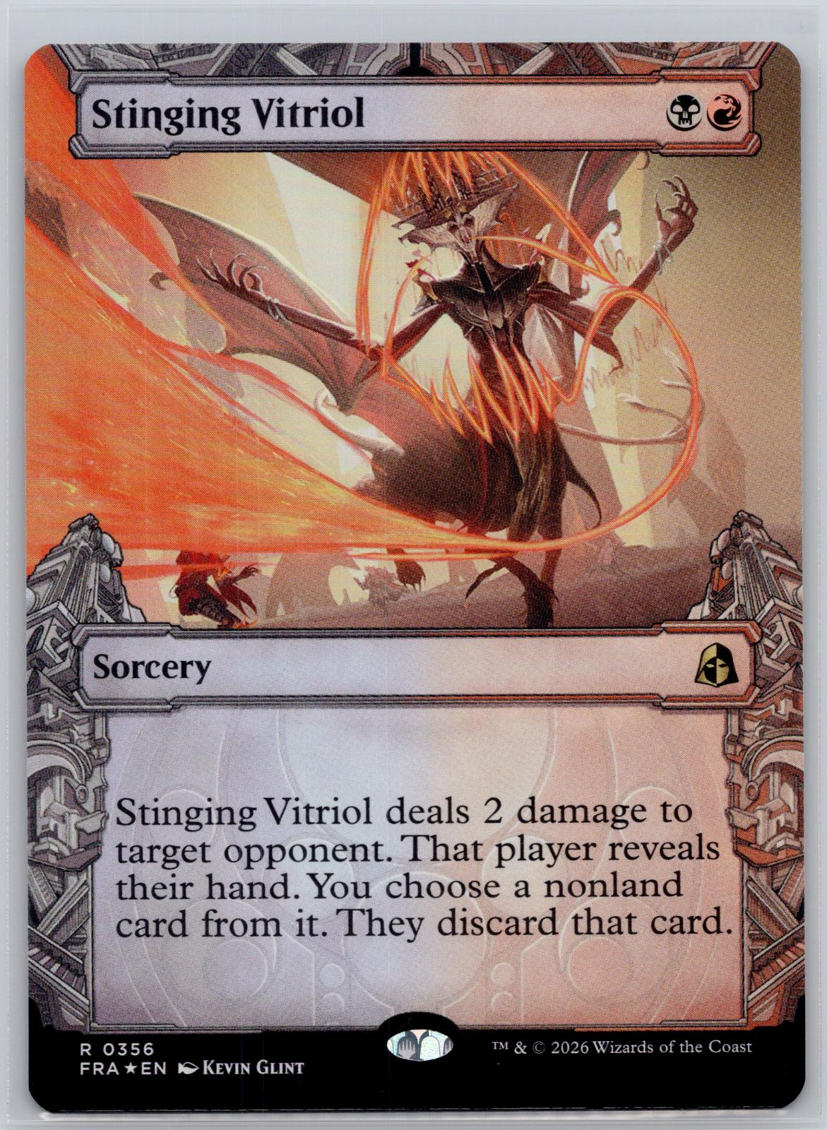 Stinging Vitriol (Showcase) Reality Fracture Magic: The Gathering Foil Near Mint