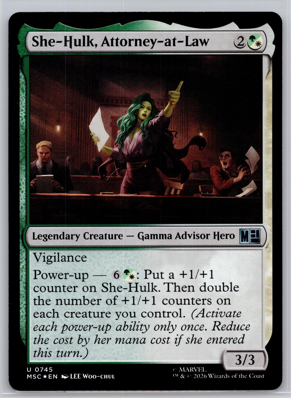 She-Hulk, Attorney-at-Law Commander: Marvel Super Heroes M:TG Foil NM