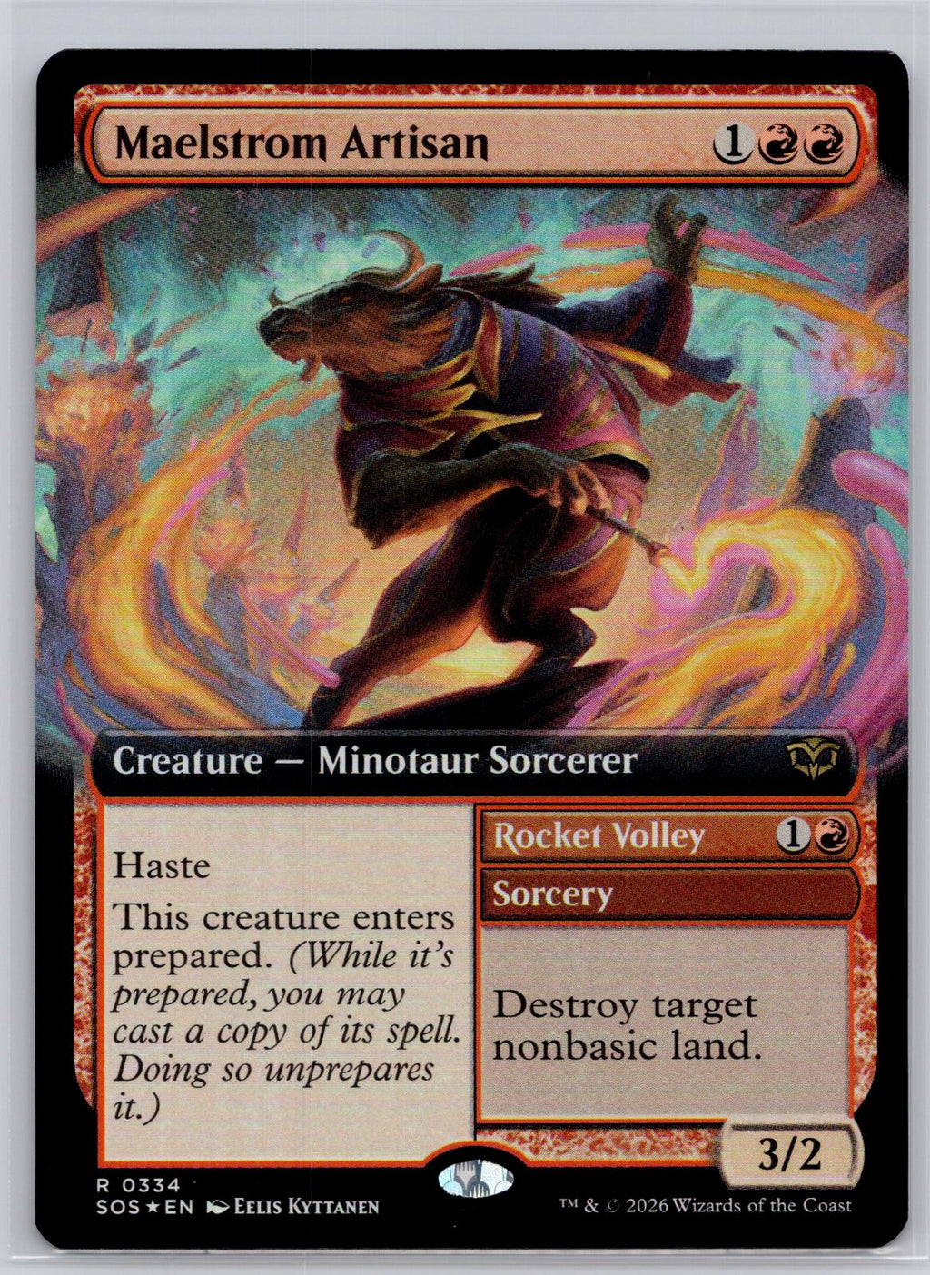 Maelstrom Artisan (Extended Art) Secrets of Strixhaven M:TG Foil NM