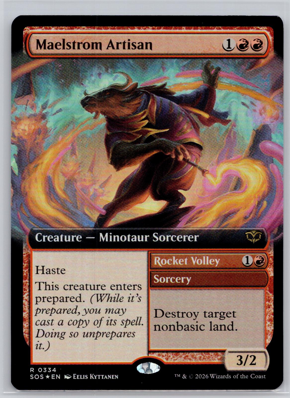 Maelstrom Artisan (Extended Art) Secrets of Strixhaven M:TG Foil NM