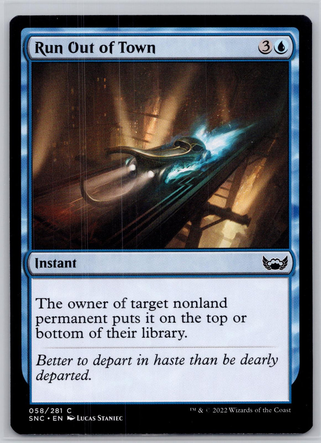 Run Out of Town Streets of New Capenna Magic: The Gathering Near Mint