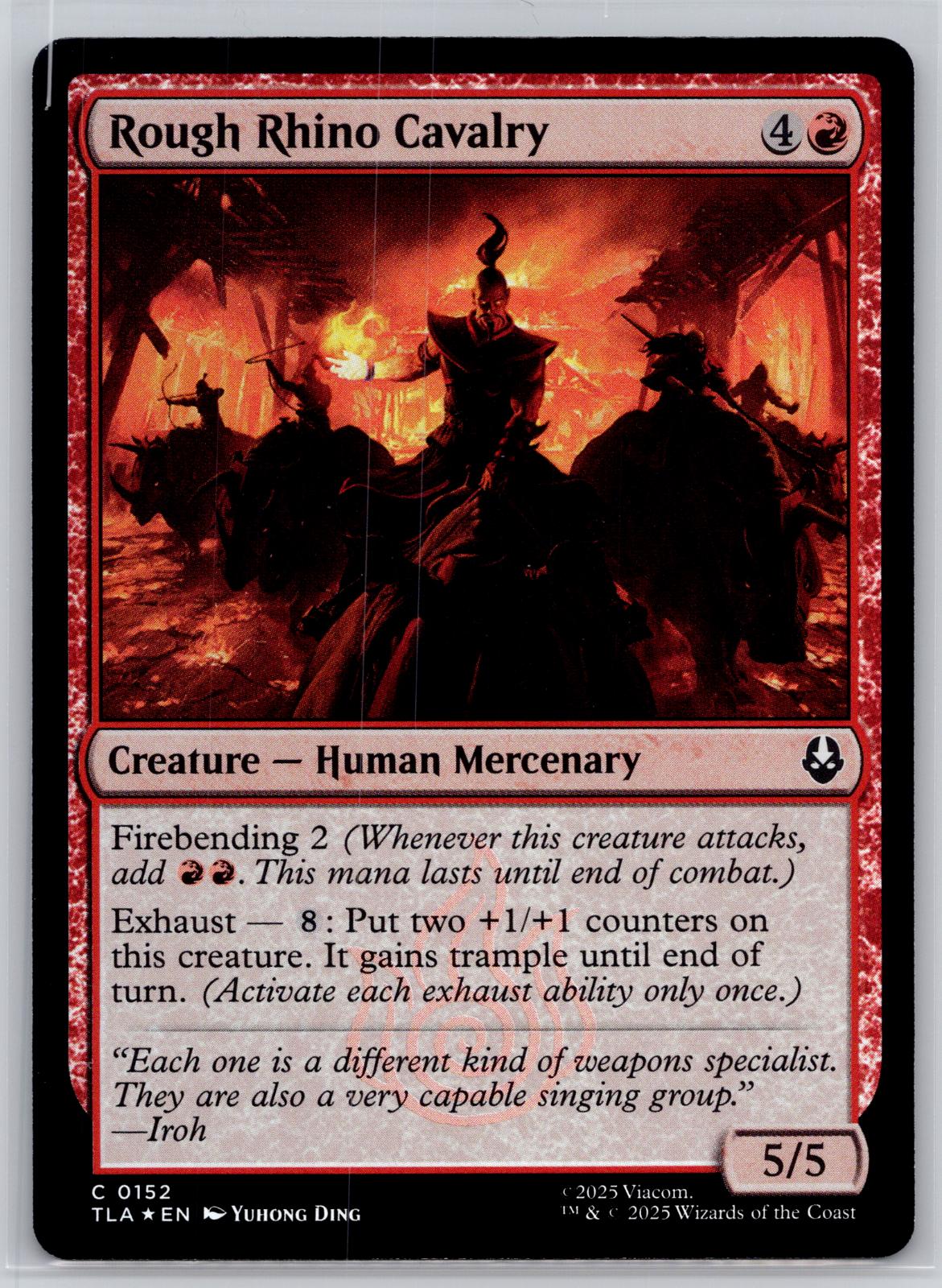 Rough Rhino Cavalry Avatar: The Last Airbender Magic: The Gathering Foil NM