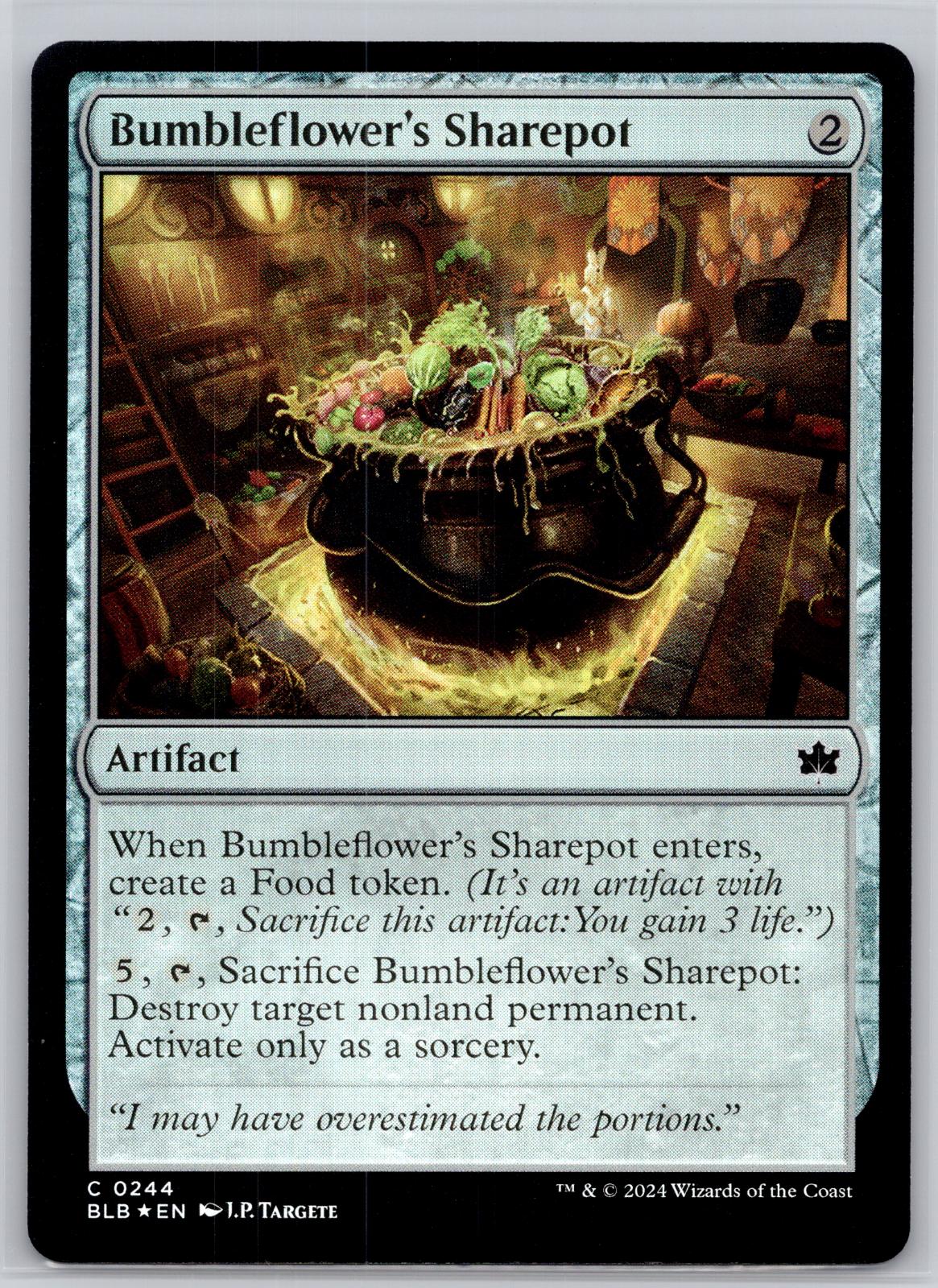 Bumbleflower's Sharepot Bloomburrow Magic: The Gathering Foil Near Mint