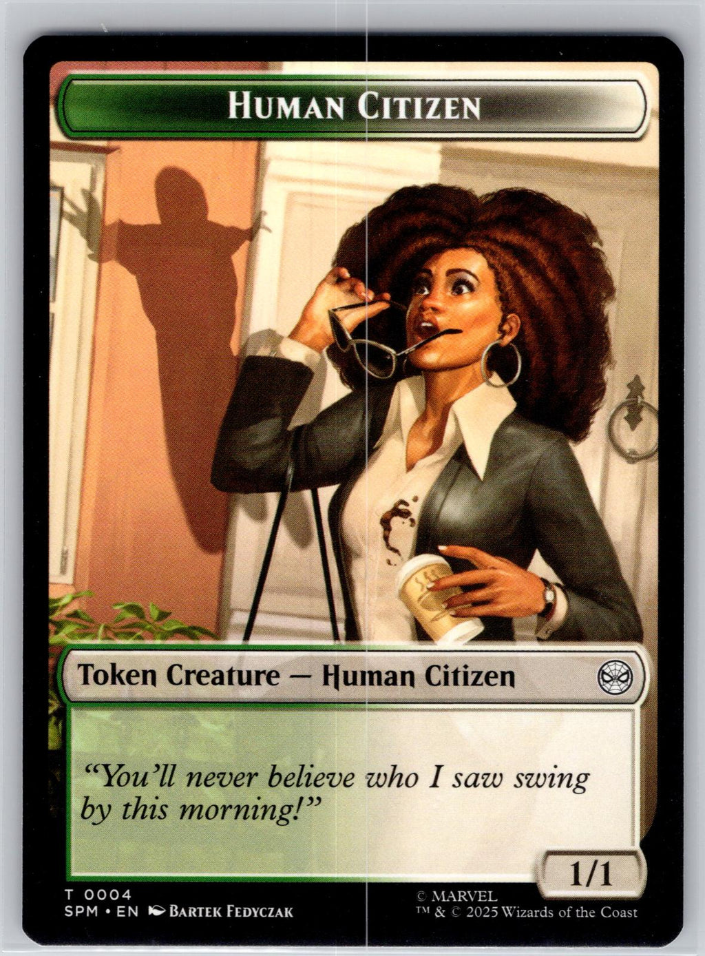 Copy // Human Citizen Double-Sided Token Marvel's Spider-Man M:TG NM