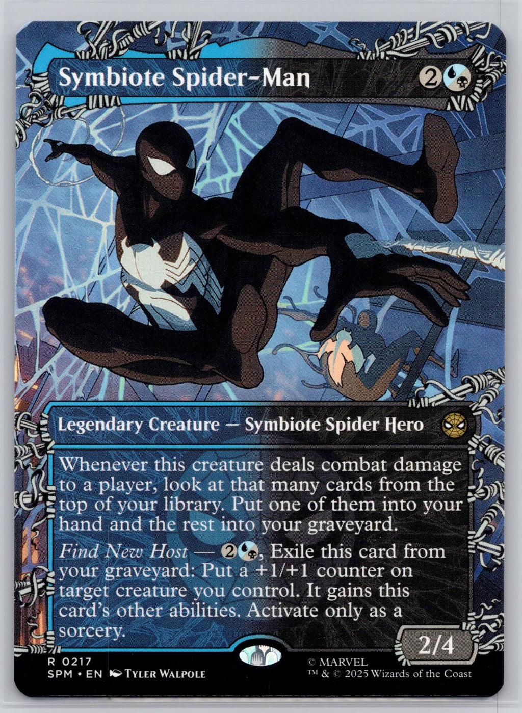 Symbiote Spider-Man (Borderless) Marvel's Spider-Man Magic: The Gathering NM